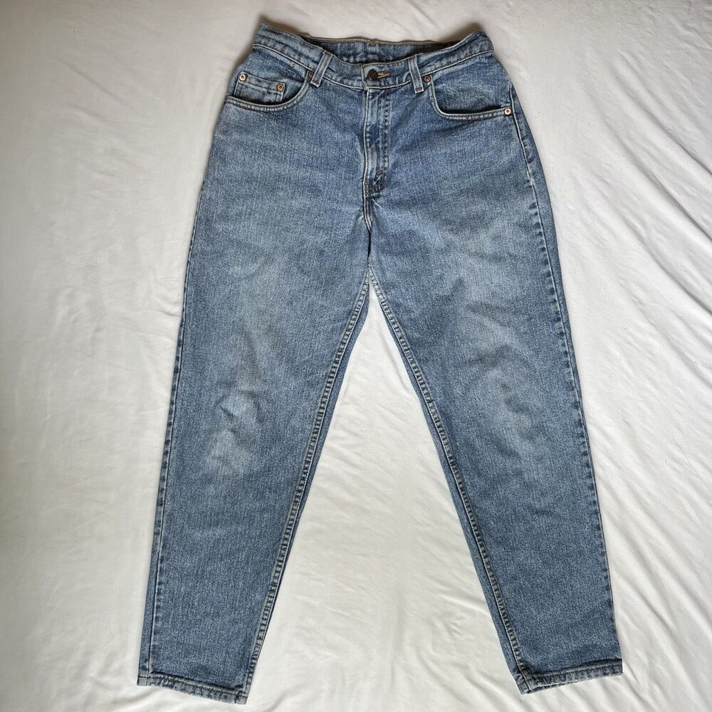 VTG Levis 560 Jeans Men 30x30 Made USA Distressed Blue Loose Fit Tapered Leg 90s